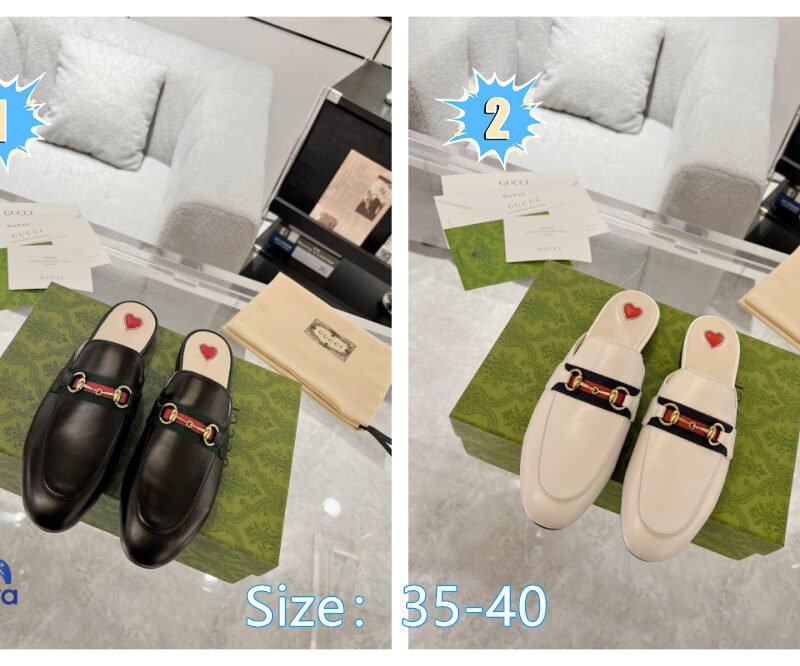 Gucci Princetown Leather Mary Jane Shoes B6052601
