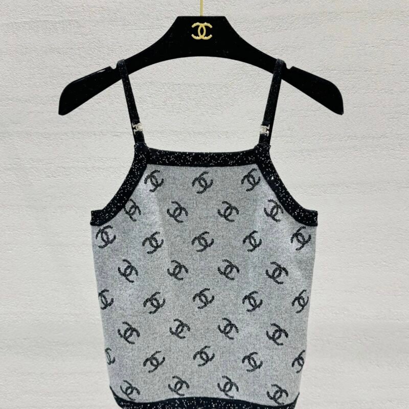 Chanel CC Logo sequined thin bandeau top W6060203