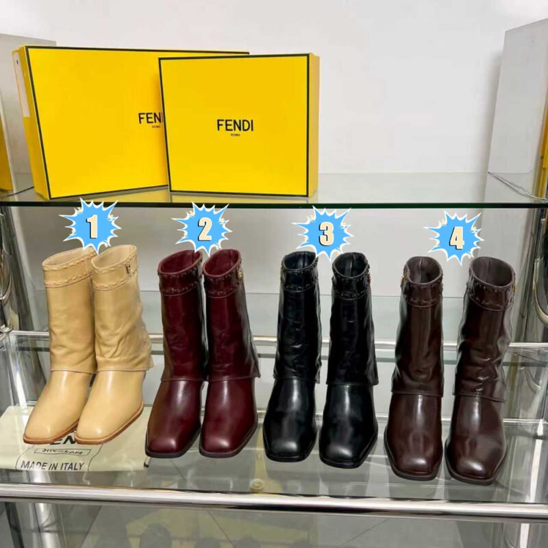 Fendi leather mid-calf boots B6060304