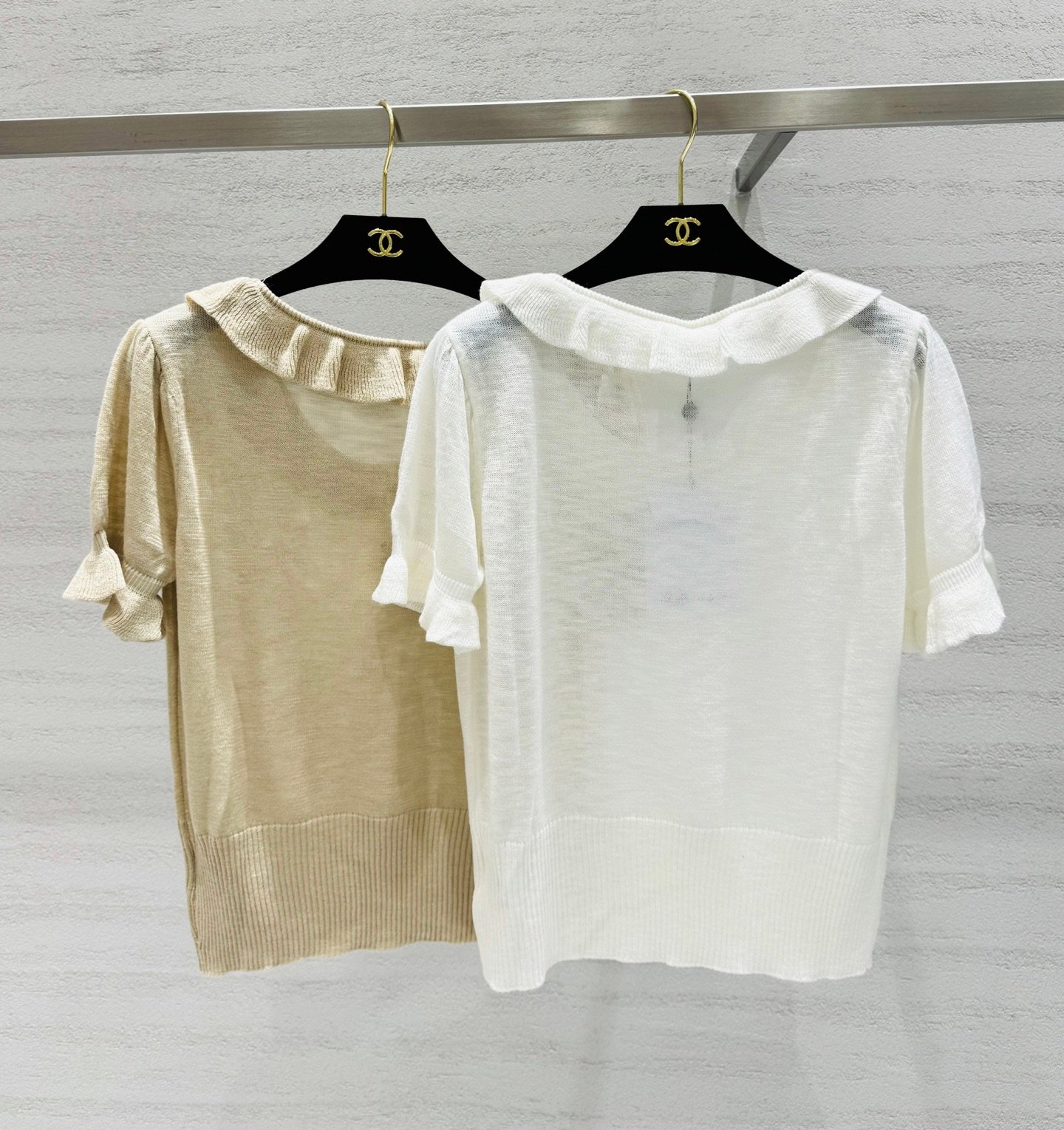 CHANEL Short-sleeved Knitted Top W6060302 - Image 6