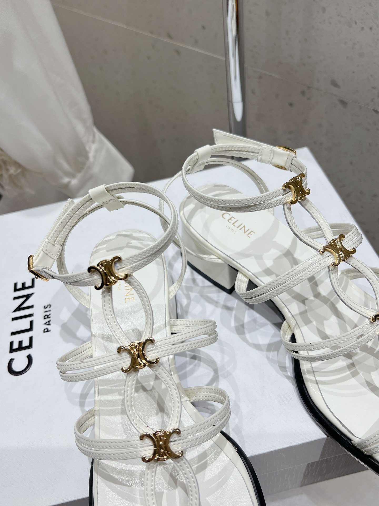 Celine Clemence platform sandals B6060403 - Image 4