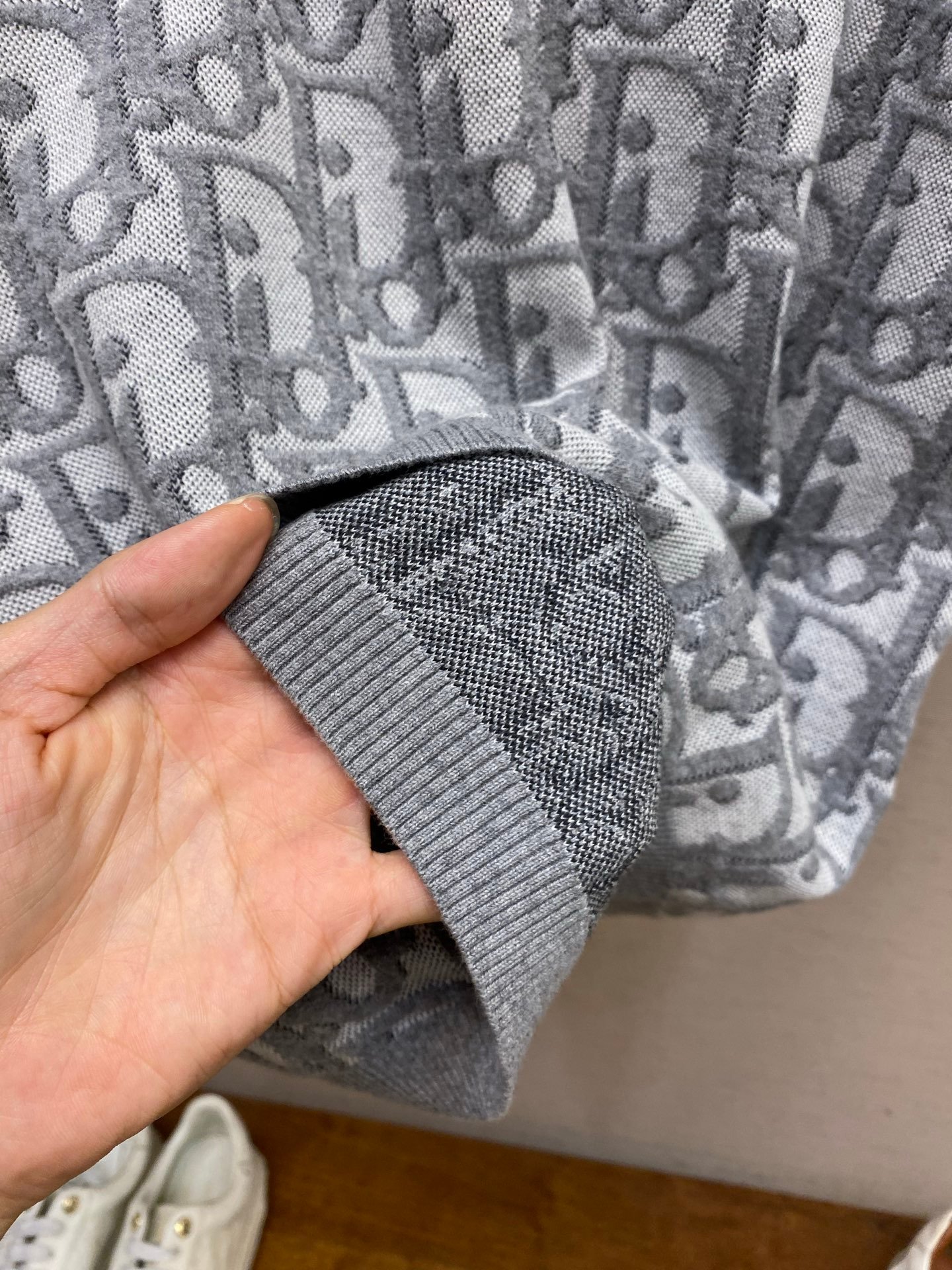 DIOR OBLIQUE Knitted Short-Sleeved Polo Shirt M6060801 - Image 10