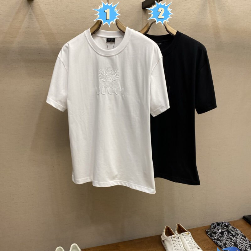 Gucci, embroidered knitted cotton T-shirt M6060806