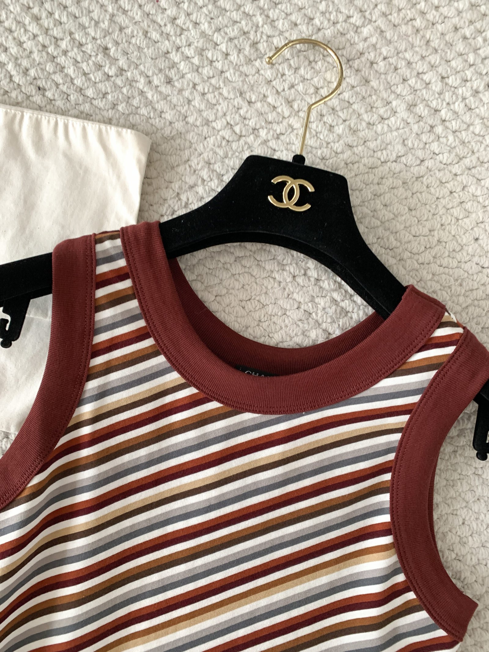 CHANEL Coco Beach Striped Long Dress W6060801 - Image 4