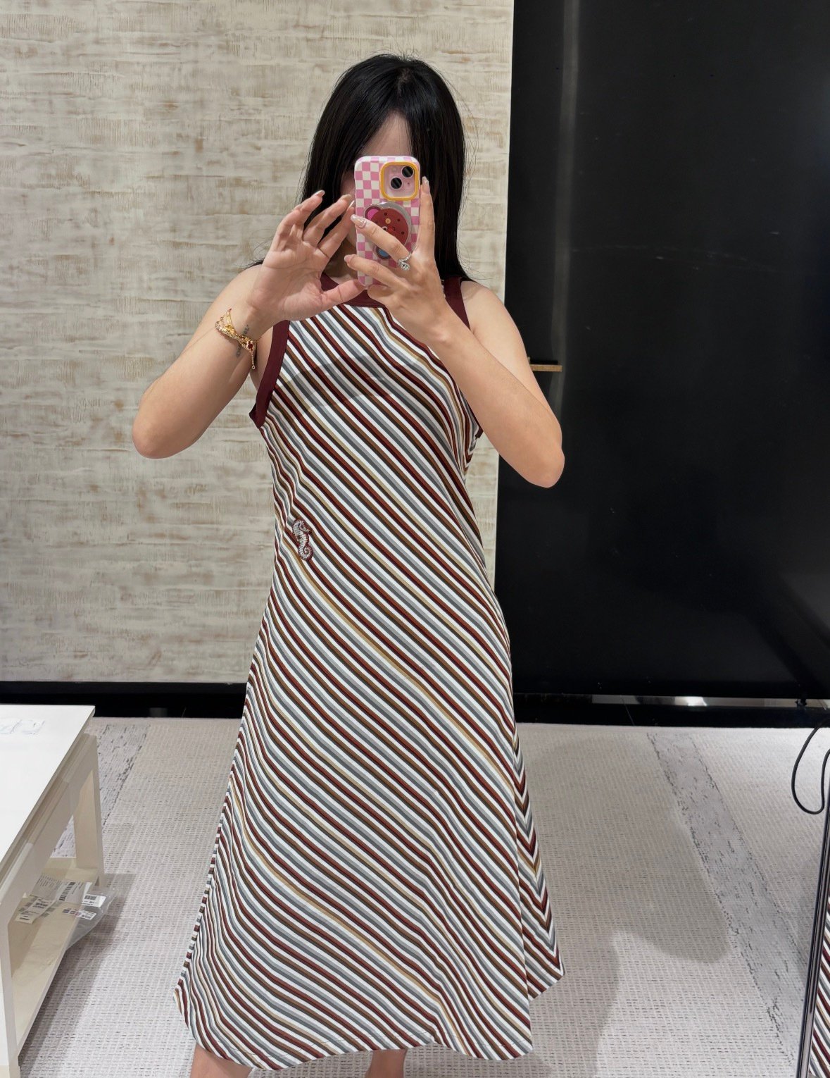 CHANEL Coco Beach Striped Long Dress W6060801 - Image 6