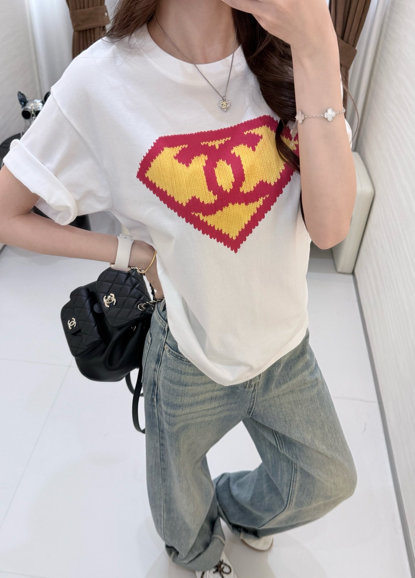 Chanel Double C Logo T-shirt W6061102 - Image 7