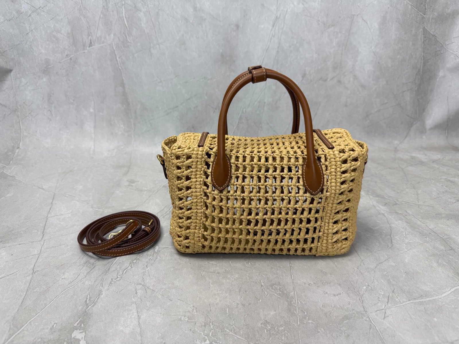 Miu Miu Raffia Top Handle Bag B6061102 - Image 4