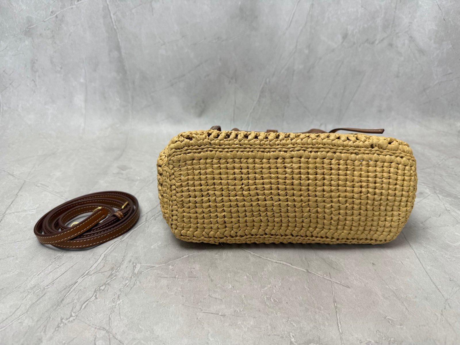 Miu Miu Raffia Top Handle Bag B6061102 - Image 7