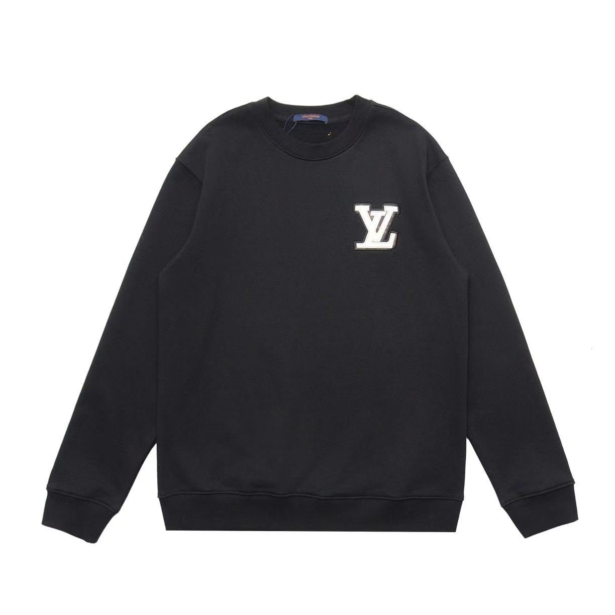 LV new leather-stitched embroidered round-neck hoodie M6060206 - Image 2